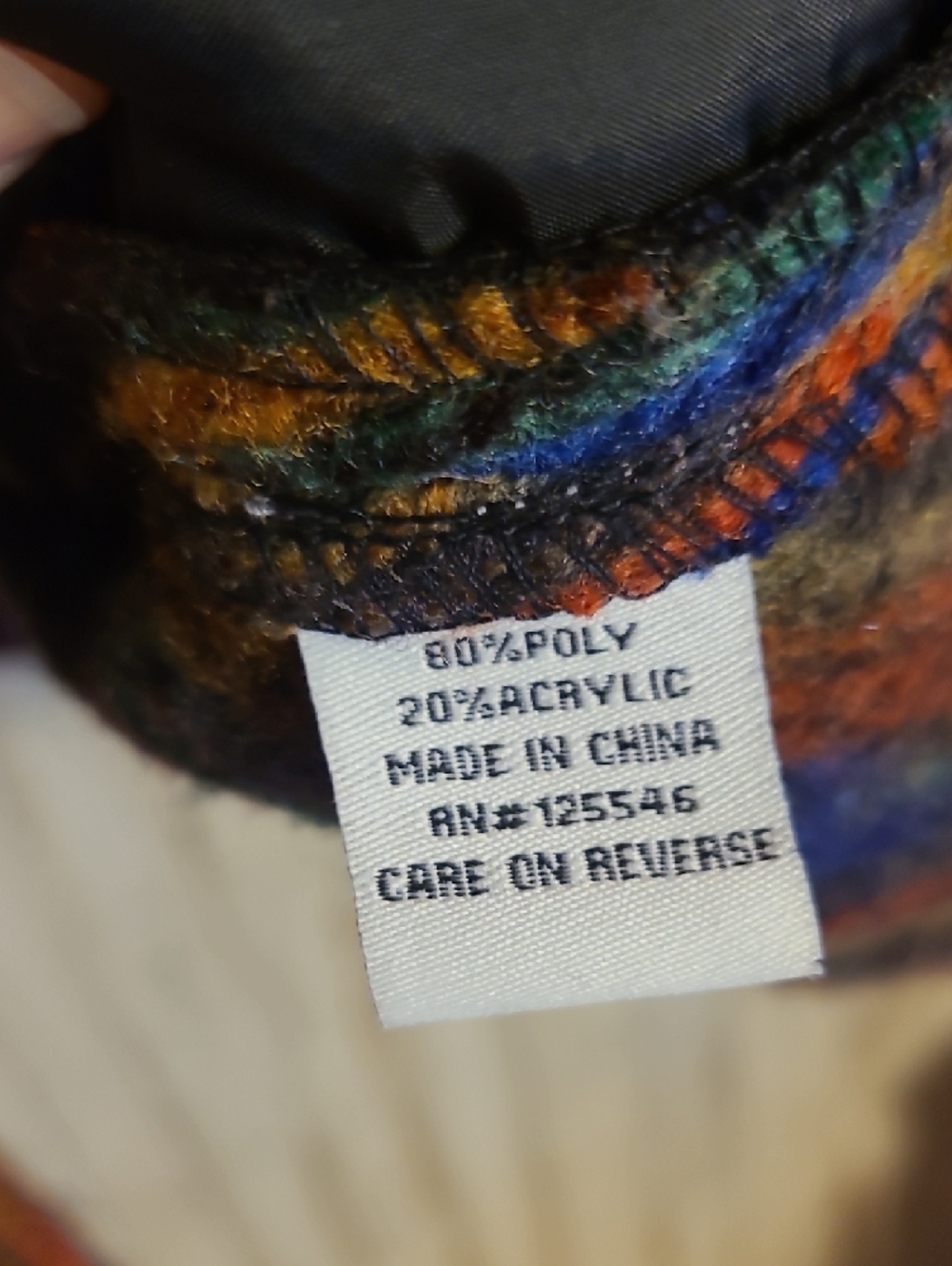 Habitat Multicolor Striped Knit Jacket - 2X - Picture 3 of 7